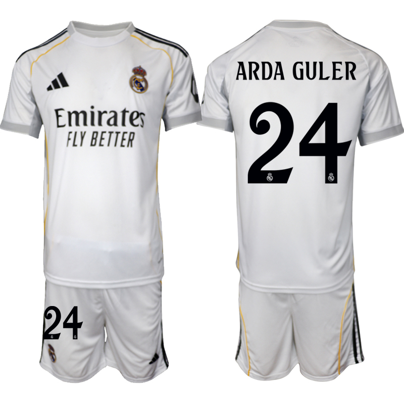 Men 2025-2026 Club Real Madrid home White #24 Soccer Jersey->real madrid jersey->Soccer Club Jersey